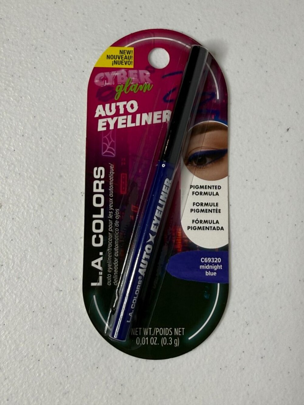 LA Colors Cyber Glam Midnight Blue Auto Eyeliner C69320 Y2K Festival